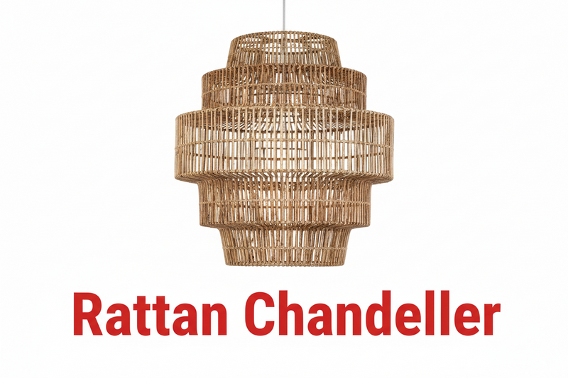 Rattan Chandelier