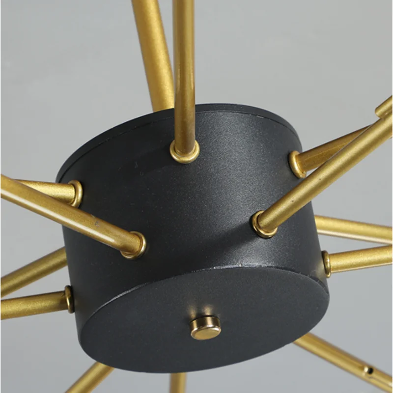 Postmodern gold modern chandelier luxury lustres de cristal living room lamp simple bedroom atmosphere Nordic dinning chandelier