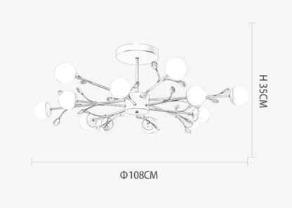 Postmodern gold modern chandelier luxury lustres de cristal living room lamp simple bedroom atmosphere Nordic dinning chandelier