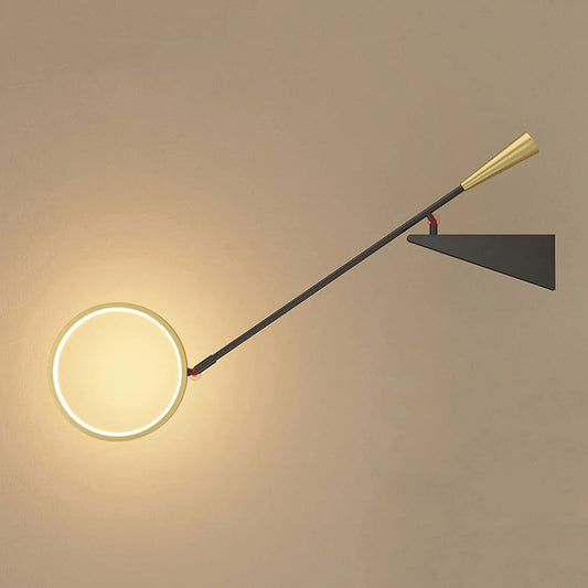 Long arm wall lamp decoration designer post modern lighting Nordic luxury TV background bedroom bedside indoor wall lamp