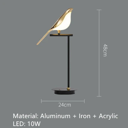 Nomi Chandelier birds chandelier Restaurant kitchen postmodern Decoration lustre design Creative golden animal pendent lamp