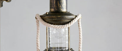 American Light Design Vintage Chandelier Retro Cafe Bar Restaurant Wooden Loft Pendant Lamp Gear Industrial Hanging Glass Light