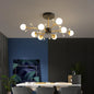 Postmodern gold modern chandelier luxury lustres de cristal living room lamp simple bedroom atmosphere Nordic dinning chandelier