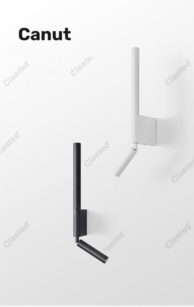 Bedroom Wall Lamp Minimalist Modern Reading Light Homestay Hotel Study Rotating Wall Lamp Adjustable Reading Light With Switch