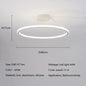 Modern Simple Circle Led Chandelier for Living Dining Room Kitchen Food Tables Bedroom Pendant Lights Home Decor Light Fixture