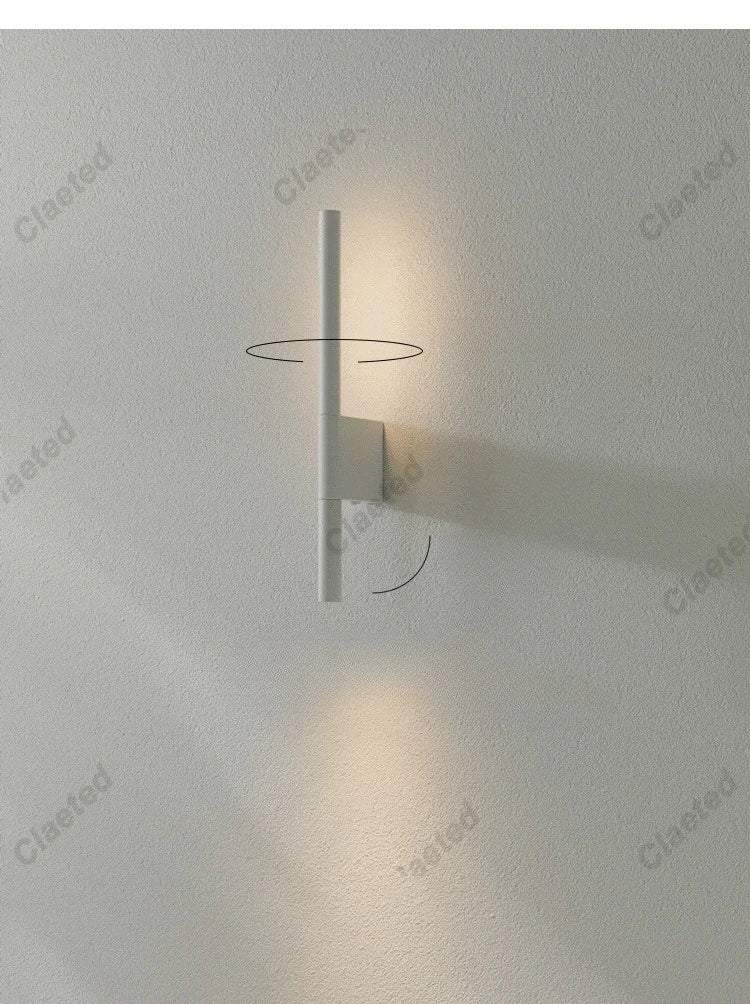 Bedroom Wall Lamp Minimalist Modern Reading Light Homestay Hotel Study Rotating Wall Lamp Adjustable Reading Light With Switch