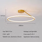 Modern Simple Circle Led Chandelier for Living Dining Room Kitchen Food Tables Bedroom Pendant Lights Home Decor Light Fixture