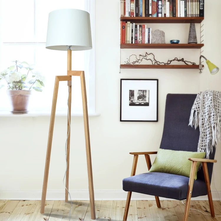 Modern Floor Lamps For Living room Bedroom Kitchen Standing Lamp Wooden Art Decor Bedsides Floor Lamps lamparas de pie salon