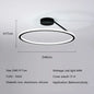 Modern Simple Circle Led Chandelier for Living Dining Room Kitchen Food Tables Bedroom Pendant Lights Home Decor Light Fixture