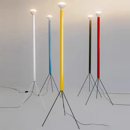 Luminator Floor Lamp minimalist designer colourful tripod lamp for bedroom study room art deco Beside tall Standing floodlight
