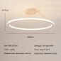 Modern Simple Circle Led Chandelier for Living Dining Room Kitchen Food Tables Bedroom Pendant Lights Home Decor Light Fixture