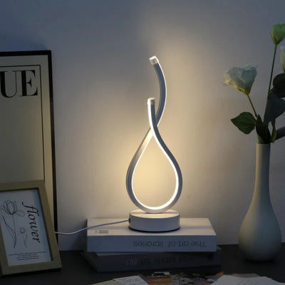 Creative LED Table Lamp Abajur Para Quarto Lampada Tavolo Led Minimalist Bedroom Decor Light Lampara Estilo Industrial  lamps