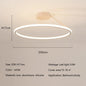Modern Simple Circle Led Chandelier for Living Dining Room Kitchen Food Tables Bedroom Pendant Lights Home Decor Light Fixture