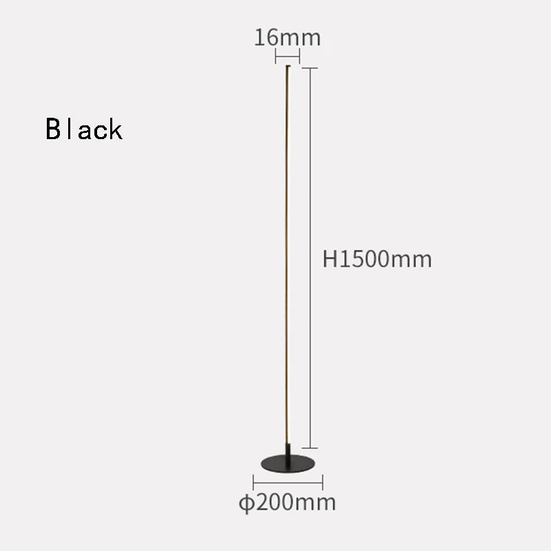Modern Floor Lamp Minimalist Led Standing Lamp Nordic Gold Floor Lamps for Living Room Bedroom Lamp Study Street Lamp Lambader