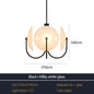 Postmodern Minimalist Chandelier Luxury Glass LED Pendant Lamp for Living Dining Room Bedside Bedroom Light Suspension Luminaire